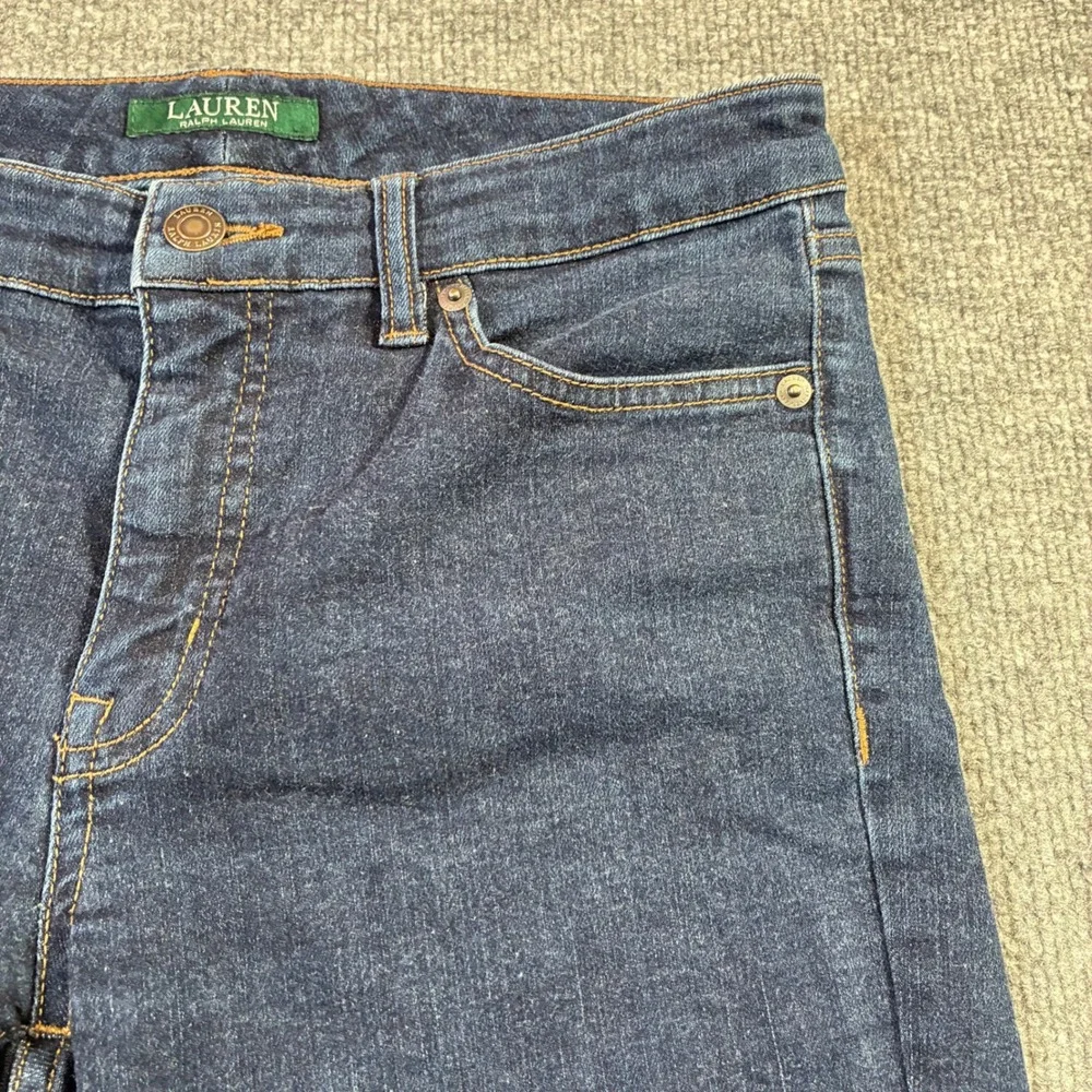 Lauren‎ Ralph Lauren Curvy Straight Jeans Womens 6 Dark Wash Blue Denim